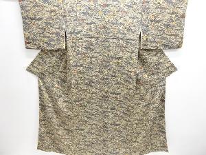 流水に草花模様小紋着物（内袖付き）